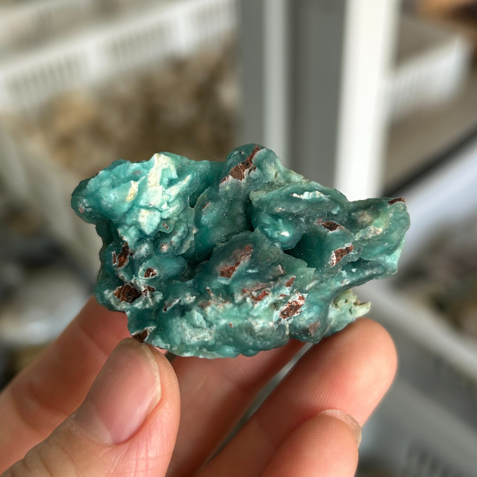 38g Raw Natural Larimar/Hemimorphite Gorgeous Rough Crystal Mineral Specimen