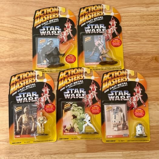 Vintage 1994 Star Wars Action Masters Die-Cast Collectibles – Sealed Vintage 1994 Star Wars Action Masters Die-Cast Collectibles – Sealed