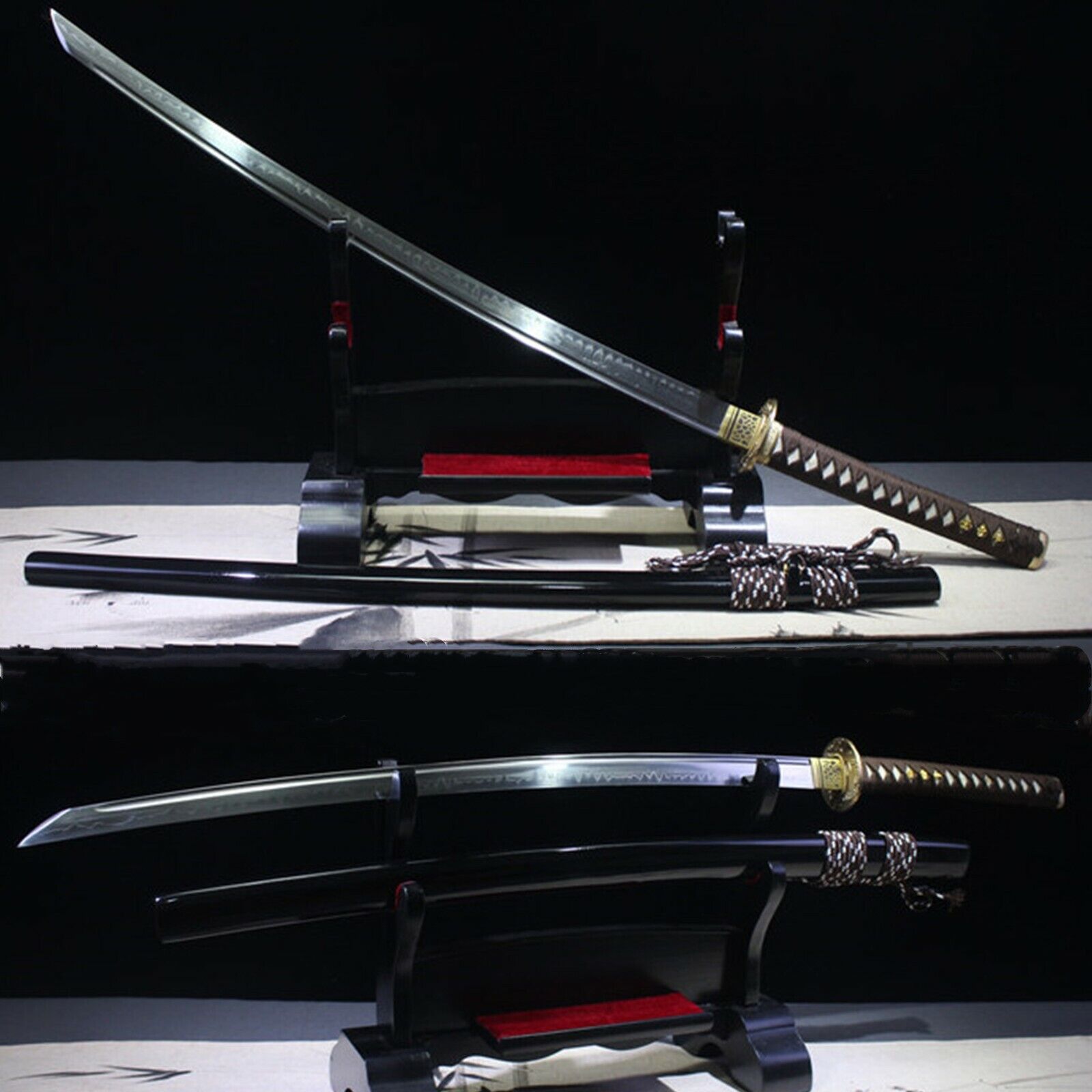 Clay Tempered T10 Steel Reverse Blade Katana Japanese samurai sword Sharp