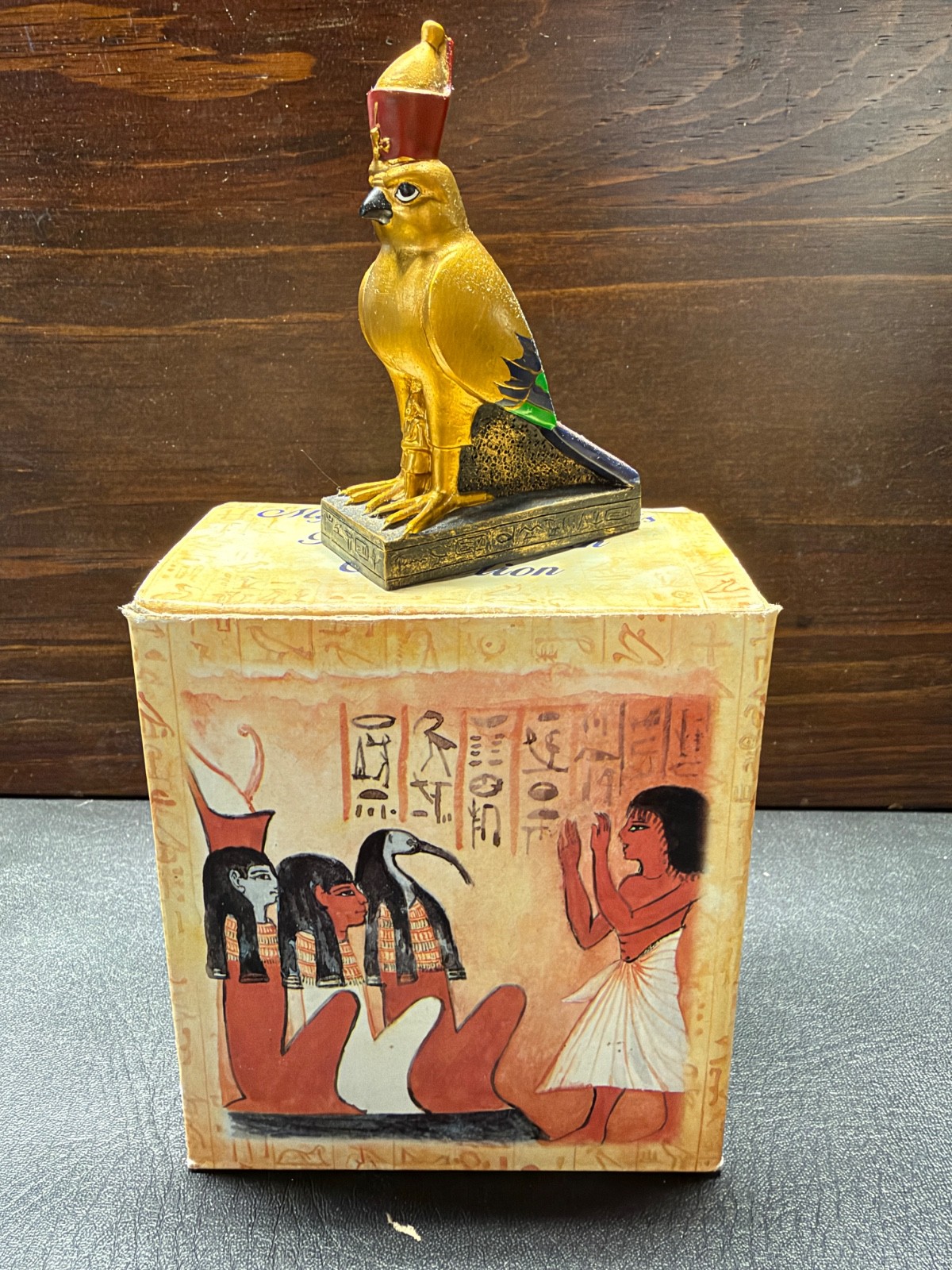 Egyptian God Horus Falcon Bird Miniature Statue Summit collection Egyptian God Horus Falcon Bird Miniature Statue Summit collection