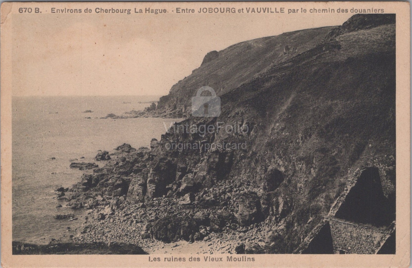Ruines Vieux Moulins Jobourg Vauville Cherbourg France Becquemin 1910s Postcard