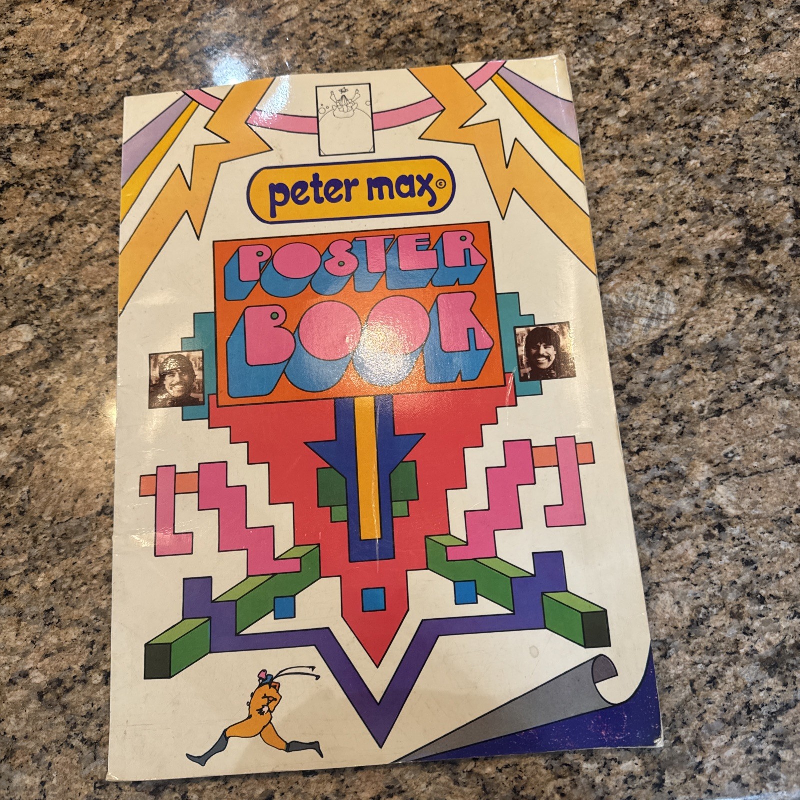 PETER MAX  Poster Book  1970 Vintage 2nd Printing - Damaged