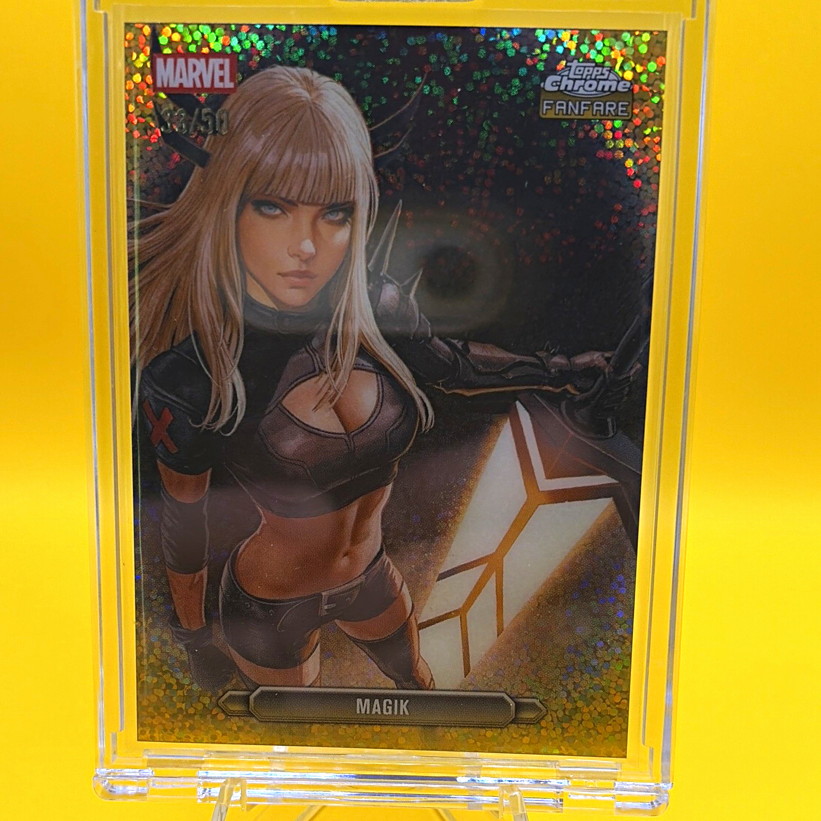 Topps Marvel 2026 Topps Chrome Magik Fanfare Insert FF-25 Serial #/50