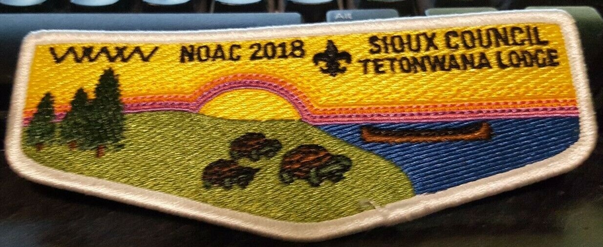 2018 Tetonwana NOAC Lodge 105 Flap Sioux Council