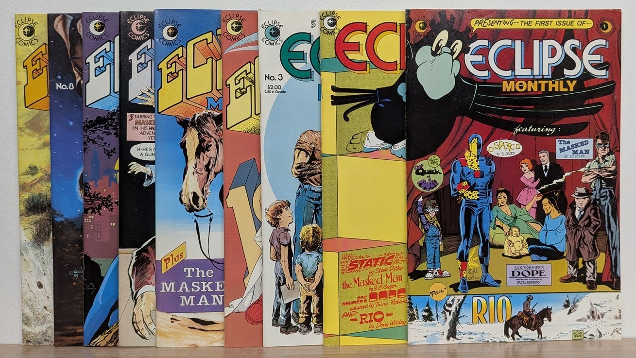 ECLIPSE MONTHLY #1 2 3 4 5 6 7 8 10 (Missing #9) Almost Complete Series - Ditko