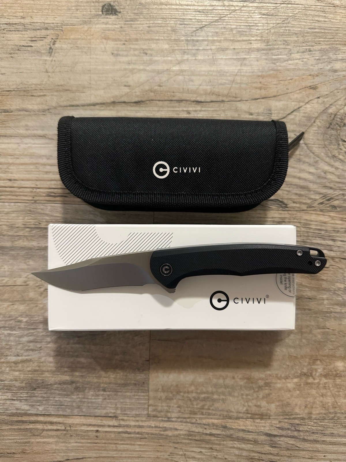 Civivi Mini Sandbar Flipper Knife Black G10 Handle Never Used / Carried