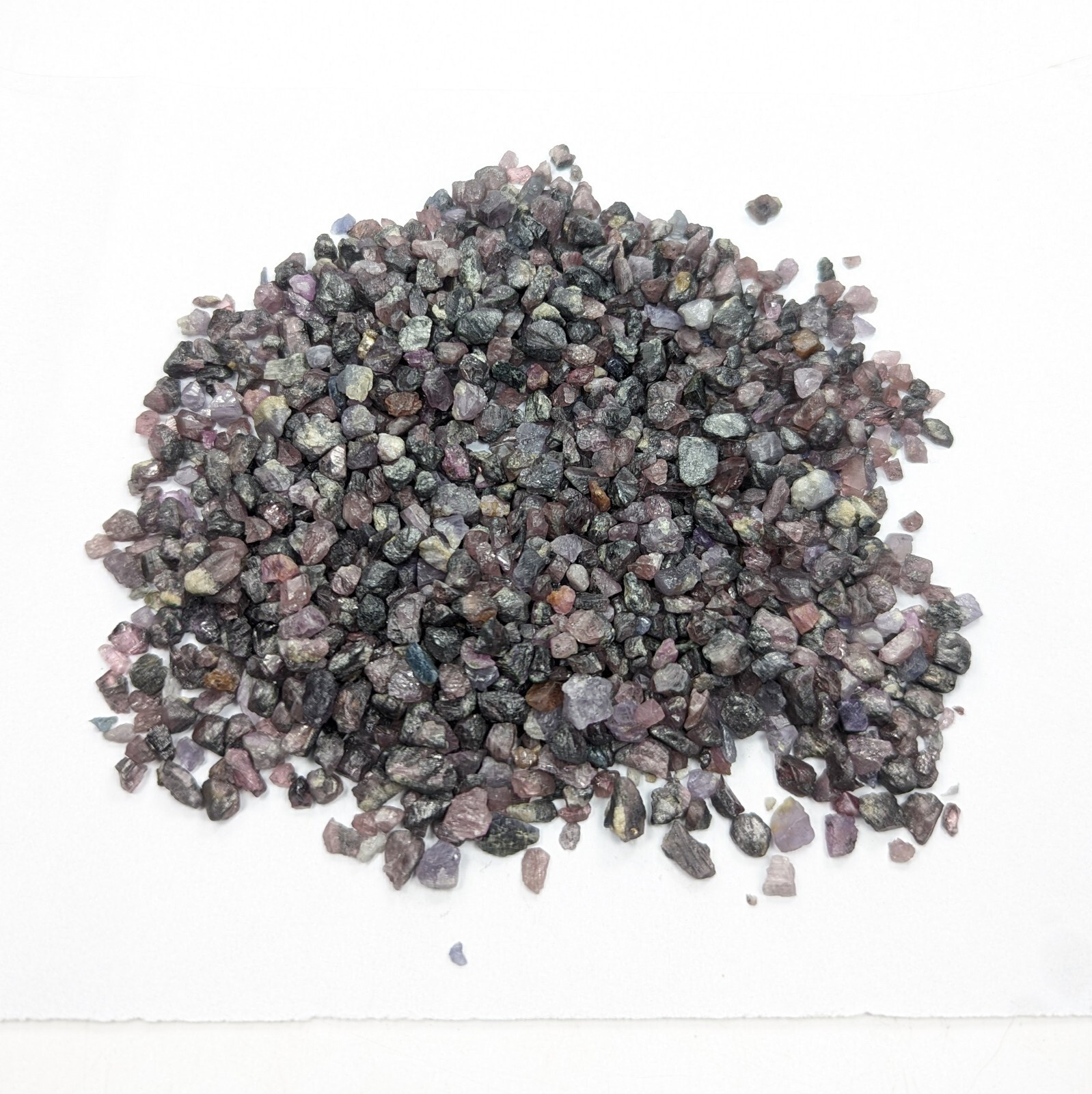 Natural Small Lot Of Small Sizes Rough Spinel Crystals, Mostly UV Reactive, 166g
