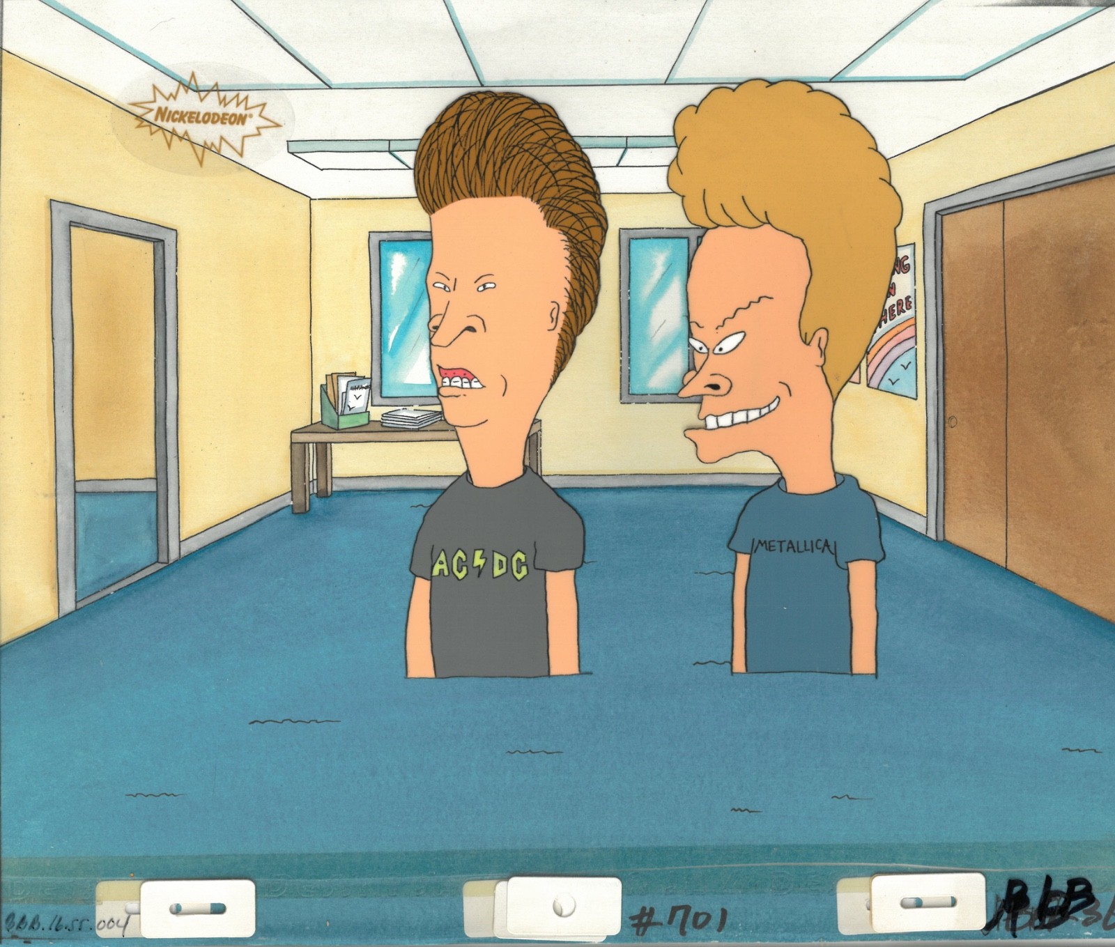 Beavis and Butthead MTV Original Production Cel 90s Animation Art Beavis and Butthead MTV Original Production Cel 90s Animation Art