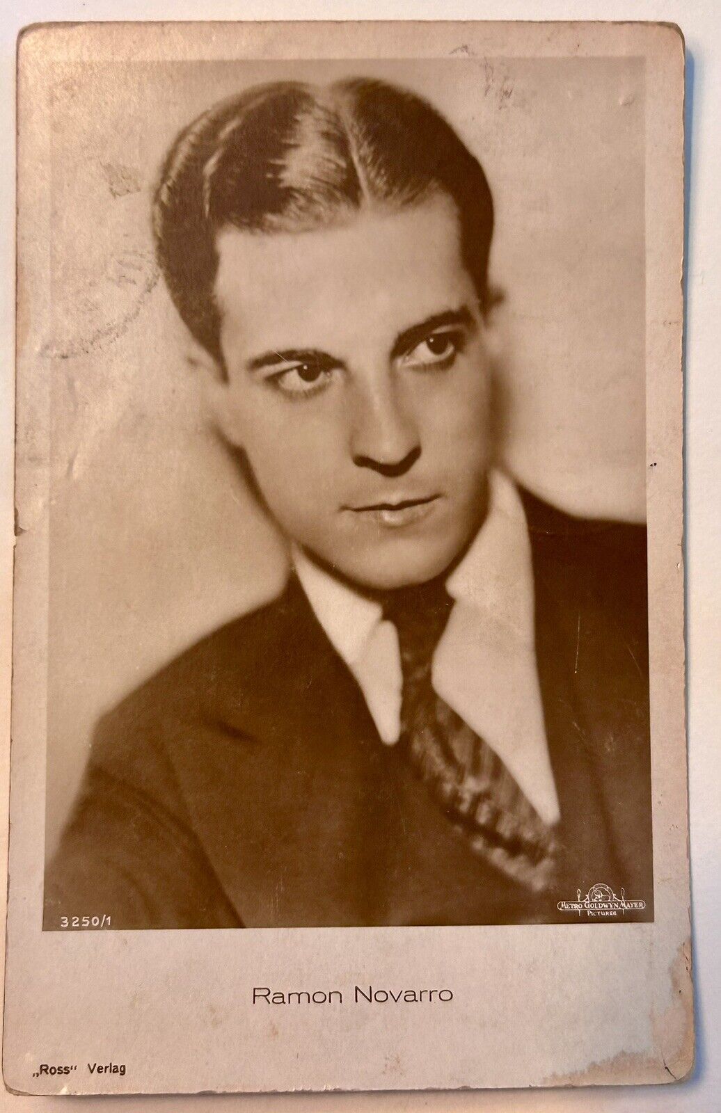 Ramon Novarro. Real Photo Postcard. Vintage RPPC. 1928