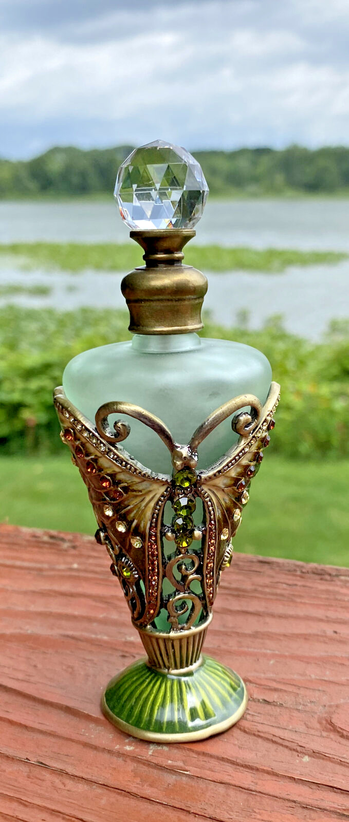 Butterfly Empty Perfume Fragnance Bottle With Lid @51