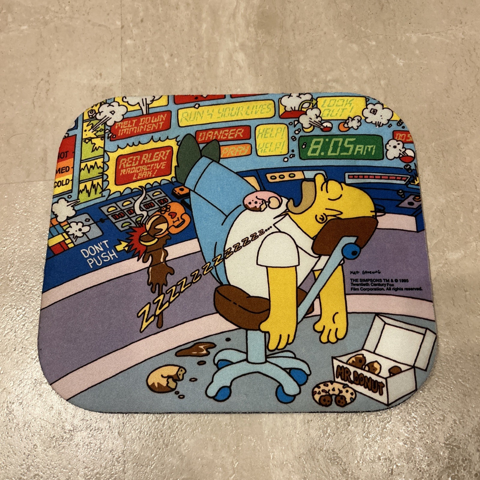 Vintage 1995 The Simpsons Mouse Pad \