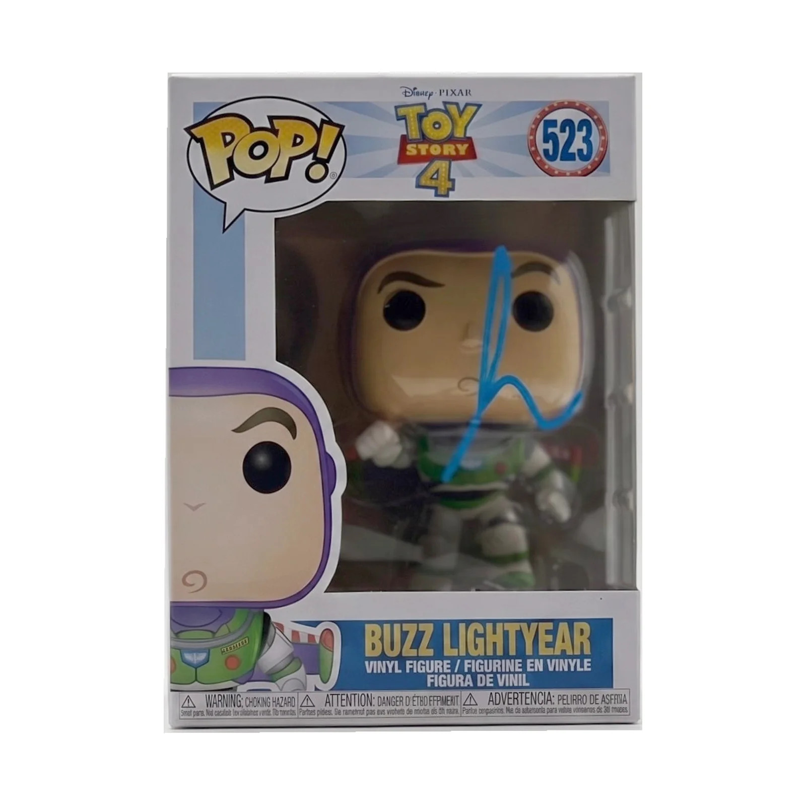 Signed Buzz Lightyear #523 Funko Pop – Toy Story 4