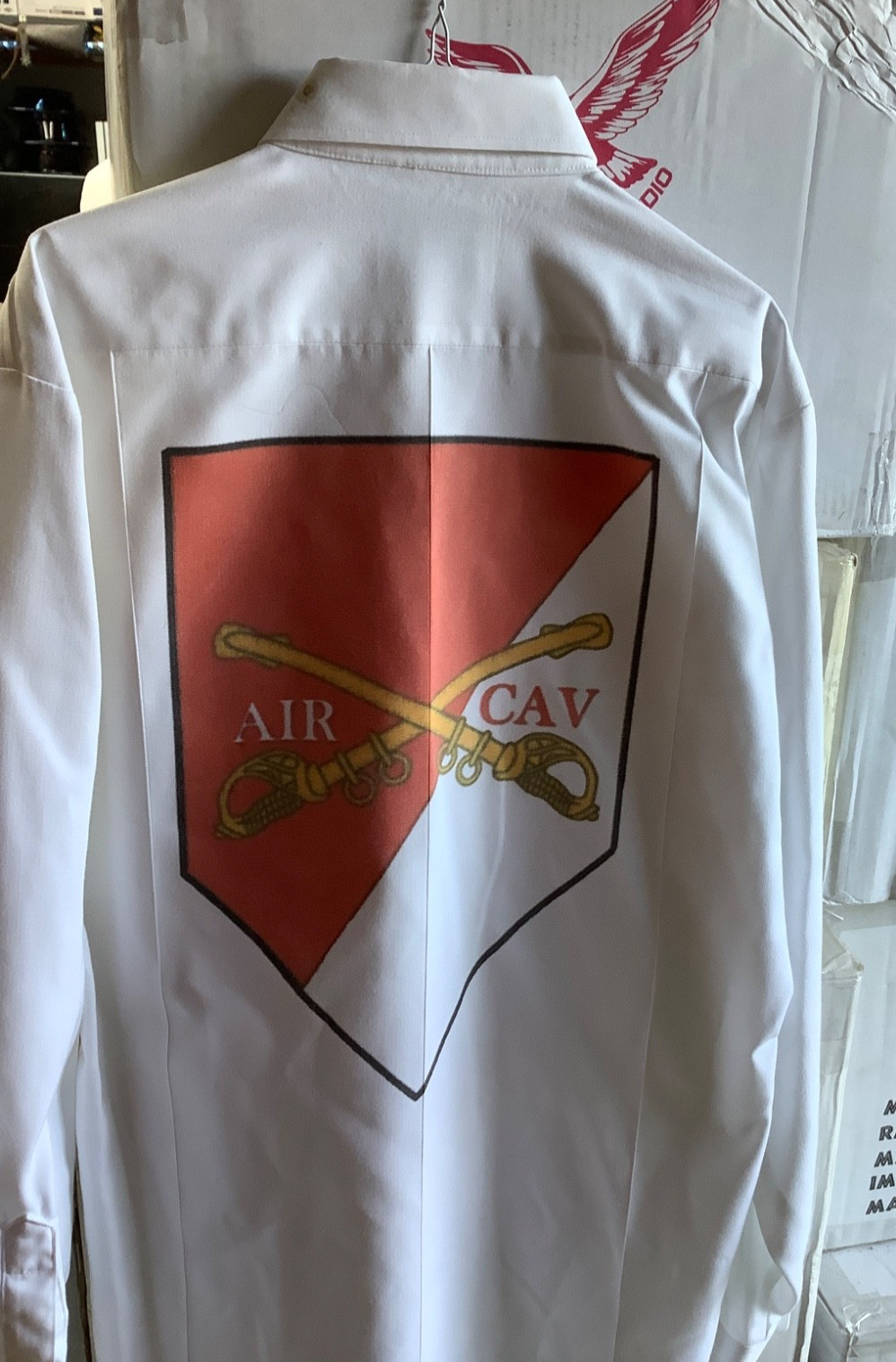 AIR CAVALRY SHIRT, MEN'S TAPERED BODY, LS, US ARMY (SIZE: 16-36) AIR CAVALRY SHIRT, MEN'S TAPERED BODY, LS, US ARMY (SIZE: 16-36)