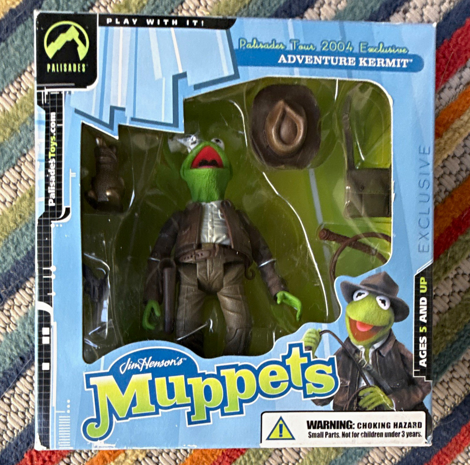 Palisades The Muppets Adventure Kermit the Frog Figure Exclusive Boxed 2004