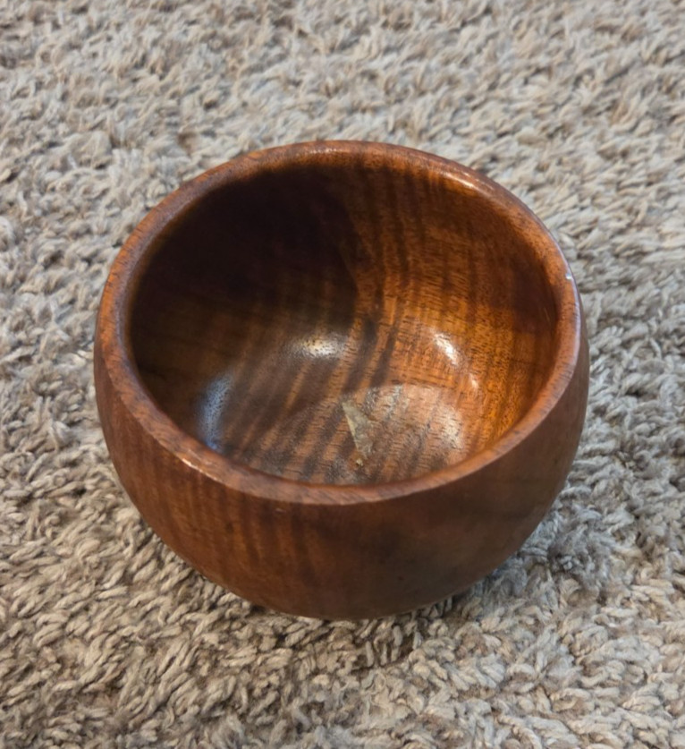Vintage Mid-Century Modern Blair Hawaii Hawaiian Koa Wood Bowl Small 3x4.5