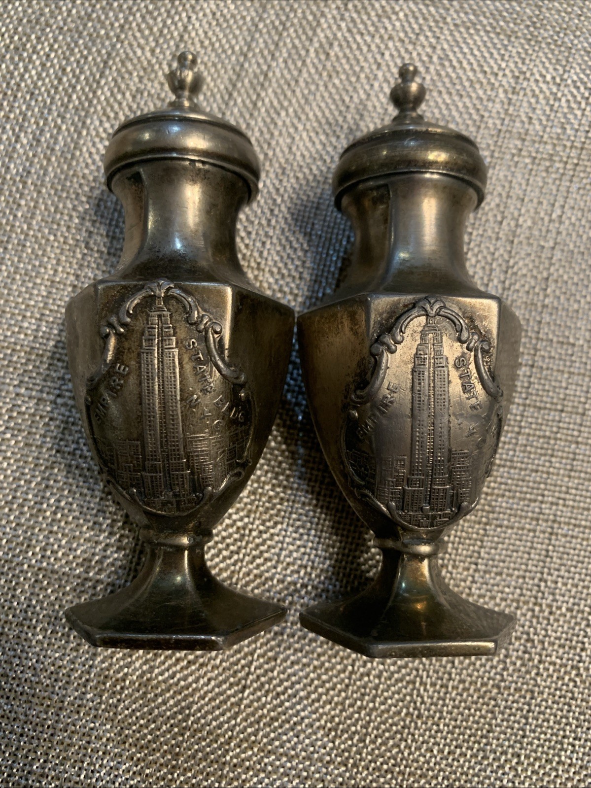Vintage J B Jennings Salt & Pepper Shakers Empire State Building NYC