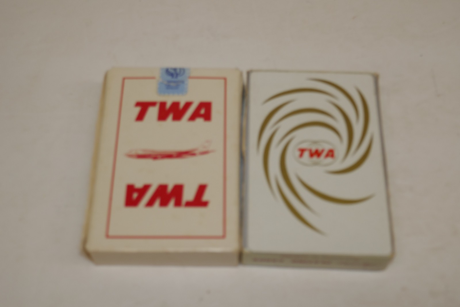 Vintage 2 diff Decks of TWA  Airlines- Playing Cards