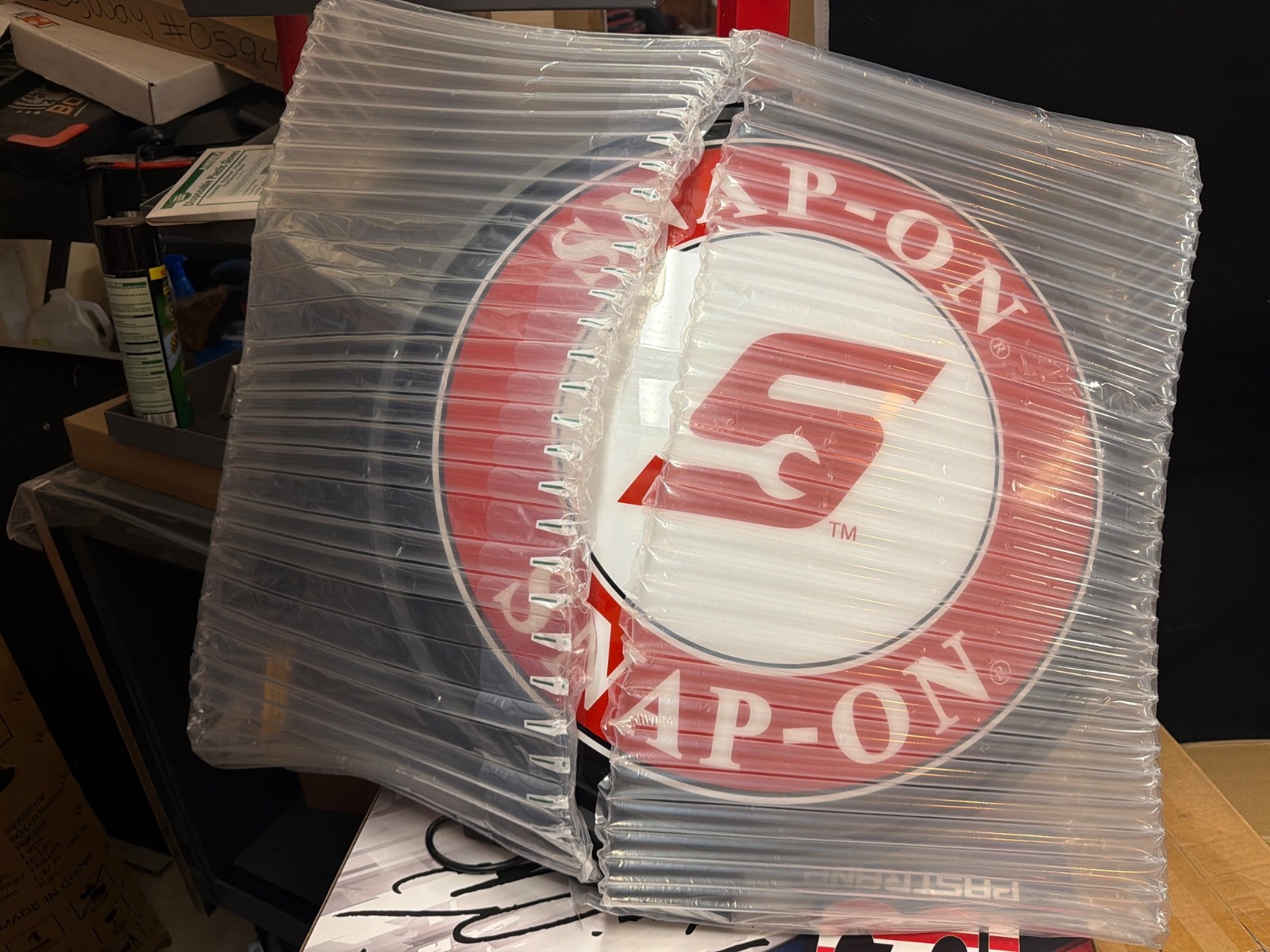 snap on led rotating wall sign ssx23p102 new in box