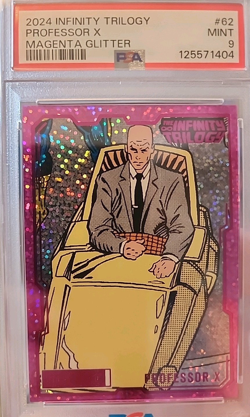2024 Infinity Trilogy #62 Professor X Magenta Glitter 33/199 PSA 9 🔥