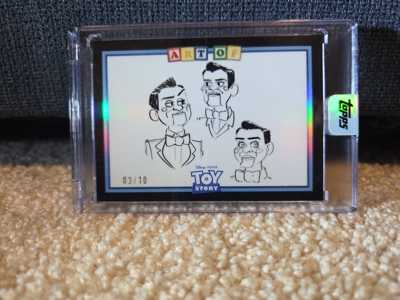 Topps 2025 Toy Story 30 Years Art of Toy Story The Dummies Black SSP /10