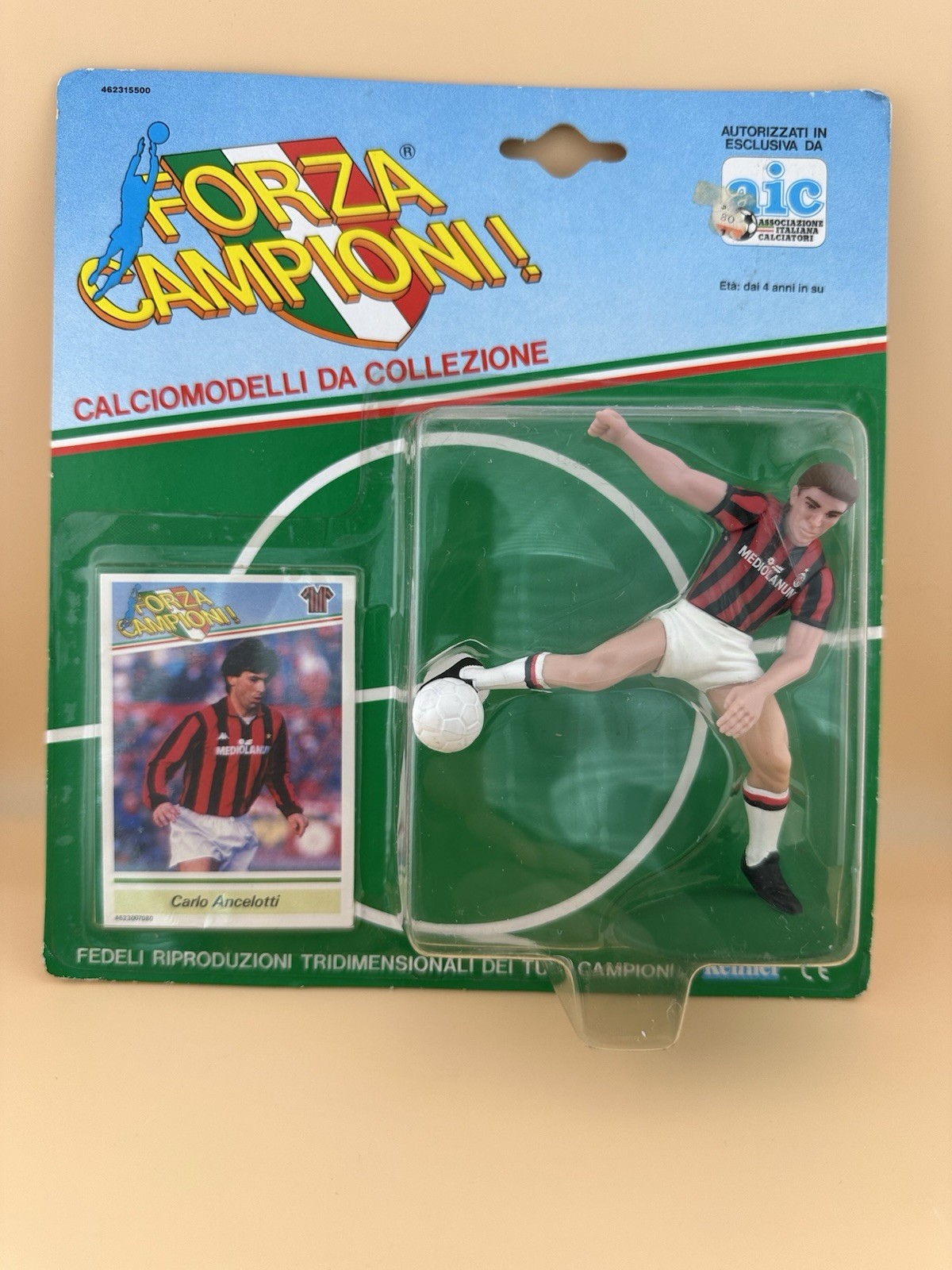 Forza Campioni - KENNER - Carlo ANCELOTTI - Milan 1989 - action figure Sealed