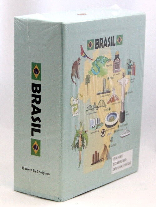 BRAZIL EMBOSSED PHOTO ALBUM 200 PHOTOS/ 4x6