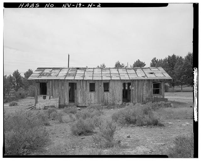 Photo:North Las Vegas NV Kiel Ranch Wooden Duplex 1900s HABS East Rear