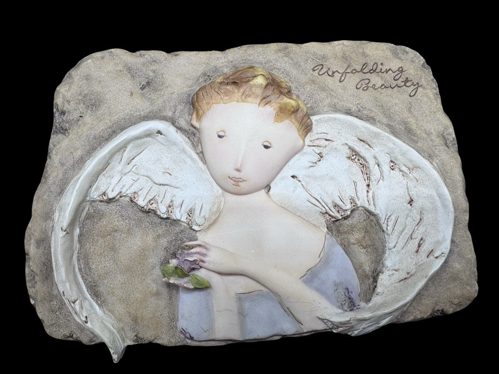Demdaco Journey of Grace Unfolding Beauty Angel Plaque Nancy Carter 2006