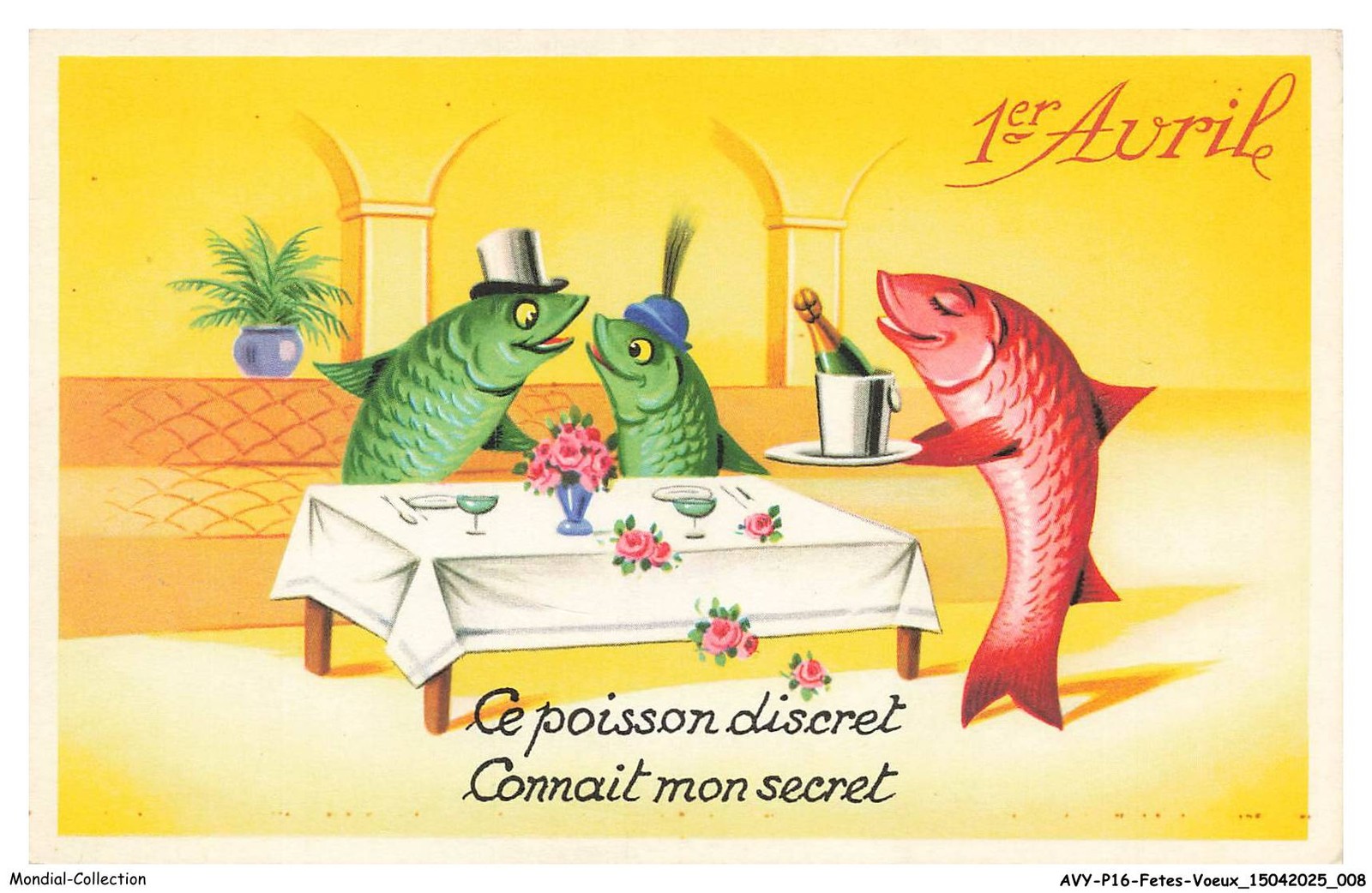 AVYP16-0960-FEASTS-WISHES - April 1st - This discreet fish - Knows my secret