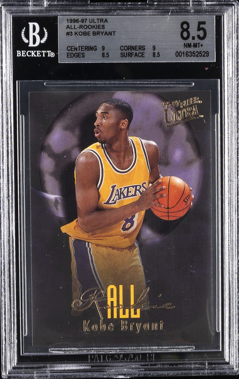1996-97 ULTRA ALL-ROOKIES #3 KOBE BRYANT BGS 8.5