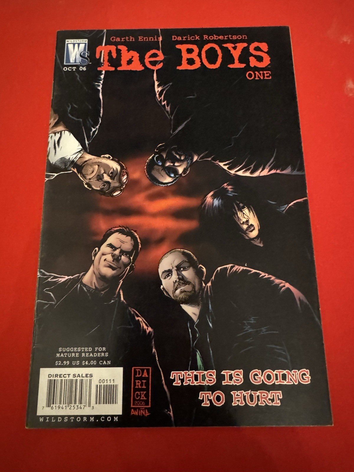 The Boys #1 2006 WildStorm 1st Butcher Hughie Homelander Garth Ennis Robertson