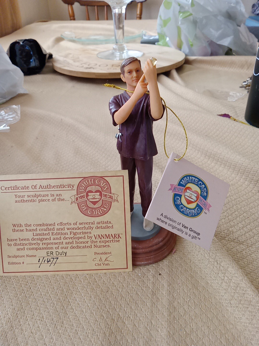 Vanmark White Caps of Caring ER DUTY Hospital Emergency Room Doctor Statue 2001