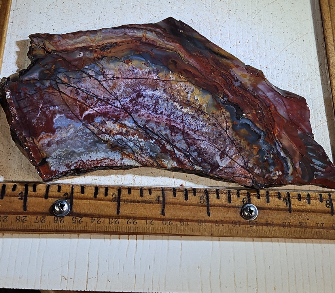Sarape Jasper slab, Mexico. Awesome pattern. 8 1/4\