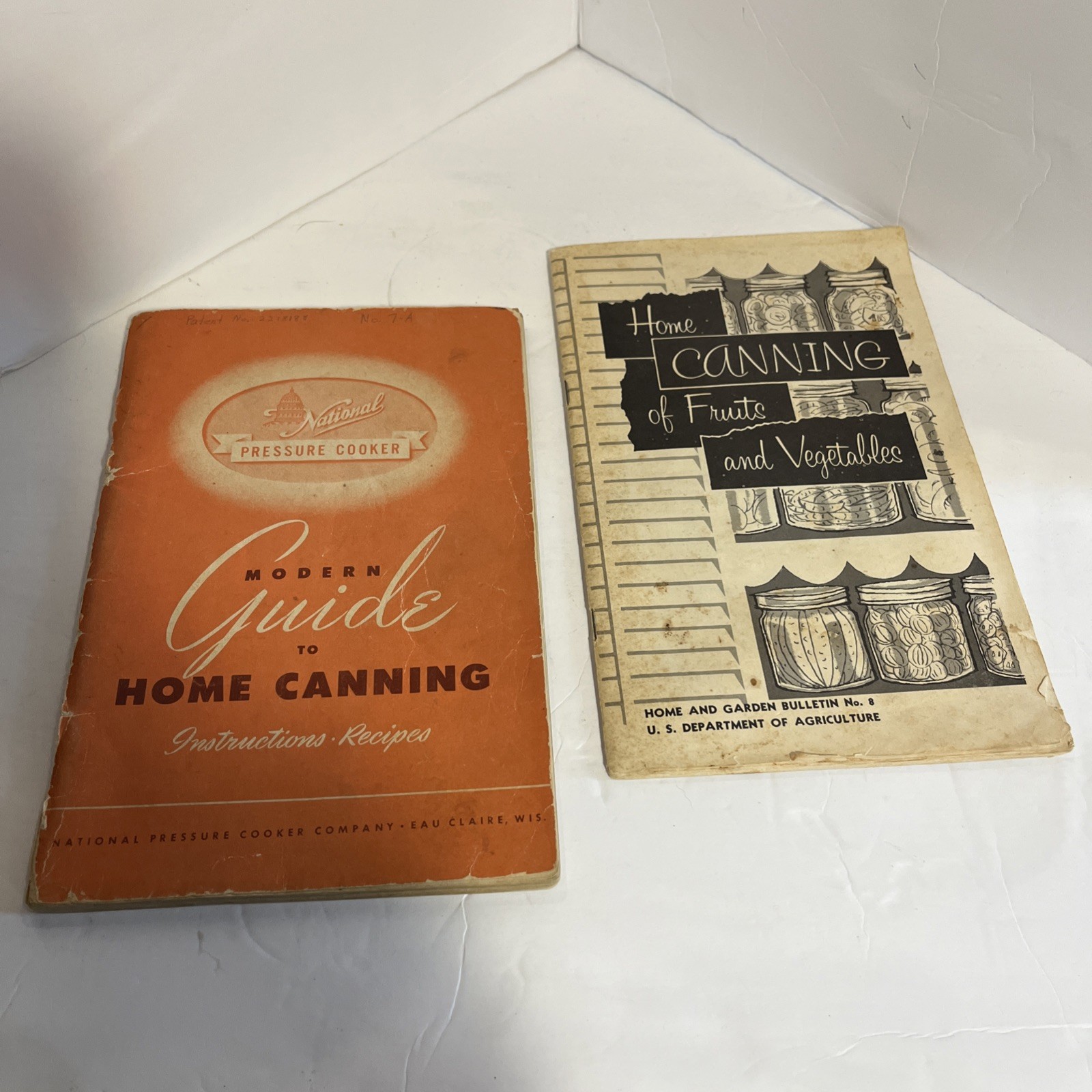 VTG 1940’s & 50’s National Pressure Cooker Guide To Canning + USDA Home Canning