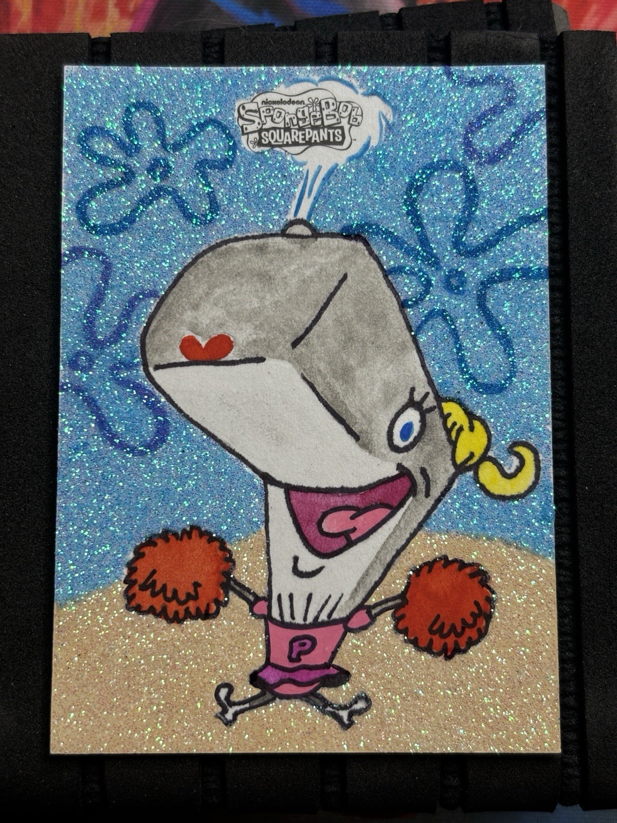 Topps 2025 Chrome SpongeBob 25th Pearl Sketch 1/1 Auto Jasmine Contois  