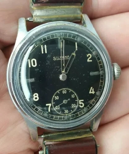 German Pilot Silvana swiss LUFTWAFFE PILOT watch ( ~1930-1940)
