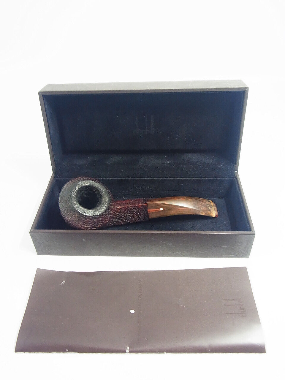 Auth Dunhill Cumberland Pipe 4108 Made in England w/Box & Paper