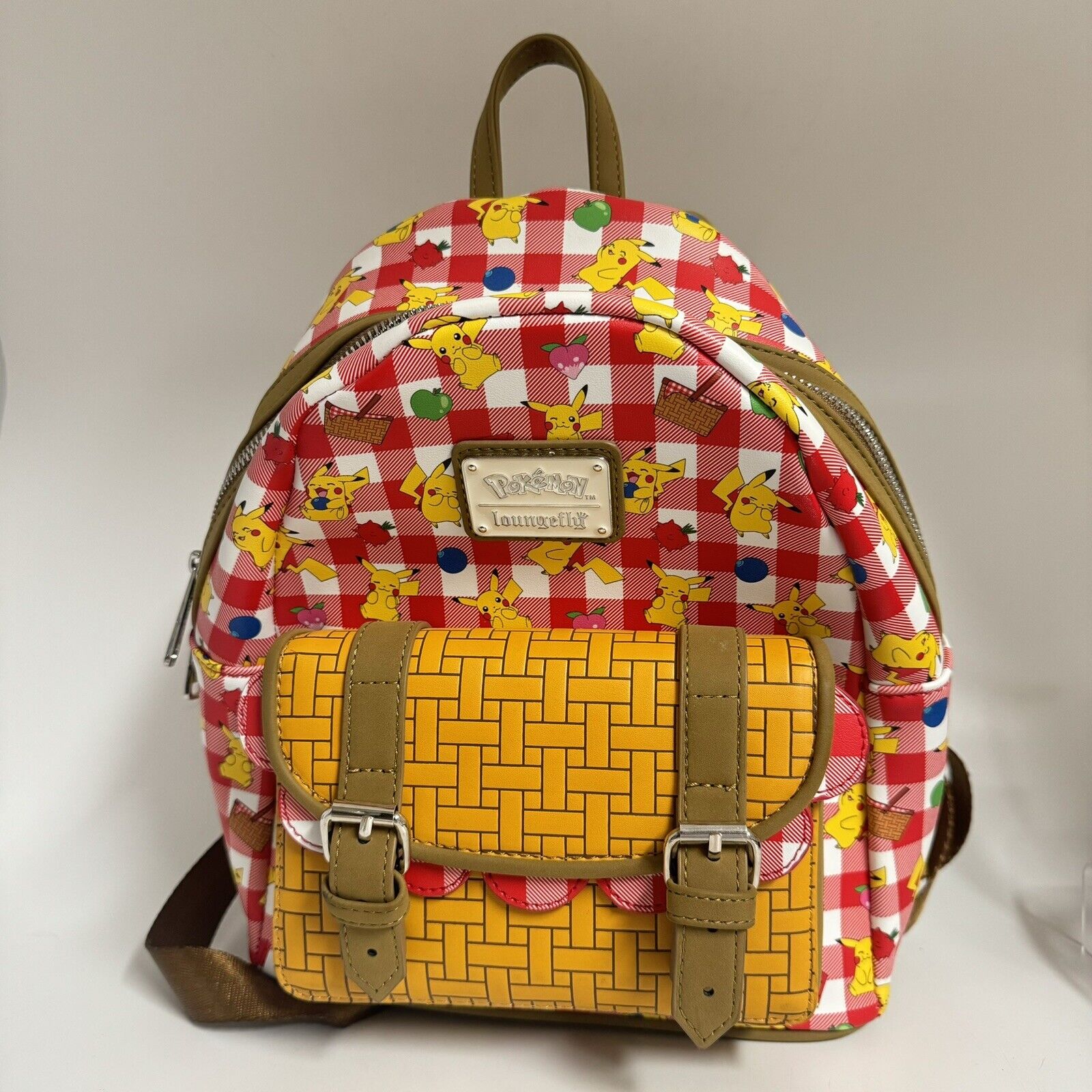 Loungefly Pokemon Pikachu Picnic Basket Mini Backpack