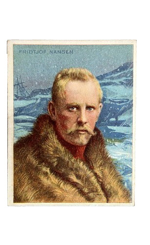 T118 #19 Fridtjof Nansen, World's Greatest Explorers, 1911, Ex, Factory 649