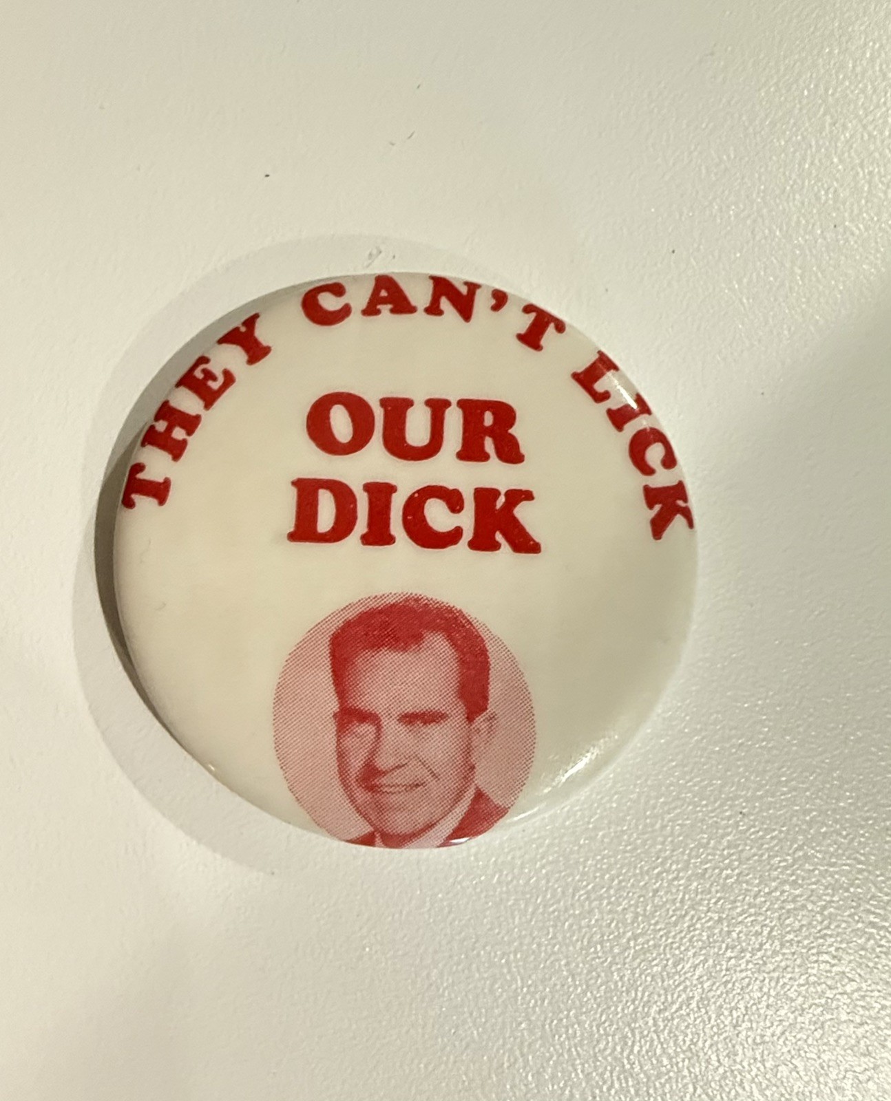 They Can't Lick Our Dick Nixon Richard Nixon Button Pinback 1960 Original RARE