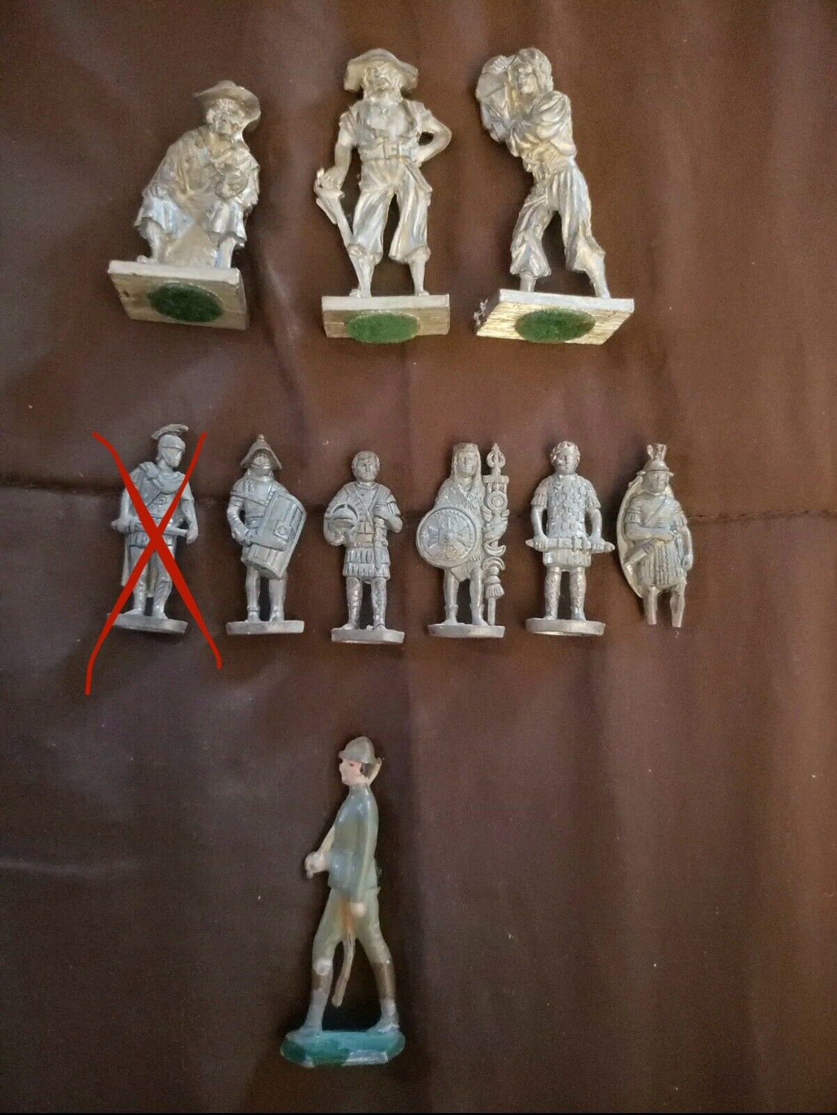 U-PICK Assorted Pirate, Roman, Soldier (painted) Pewter Miniatures