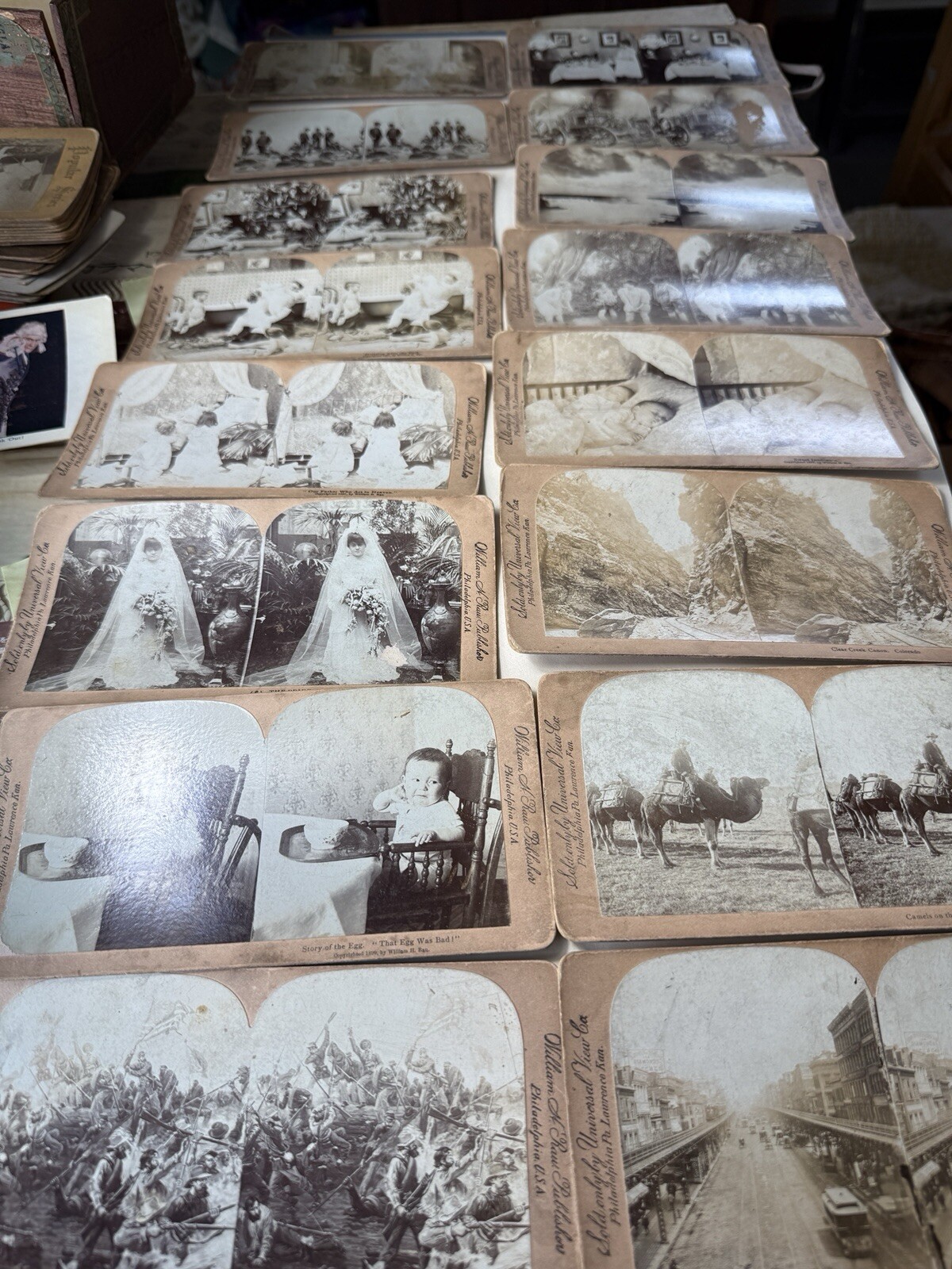 Stereoview Lot Of 50 Late 1800s/Early1900s