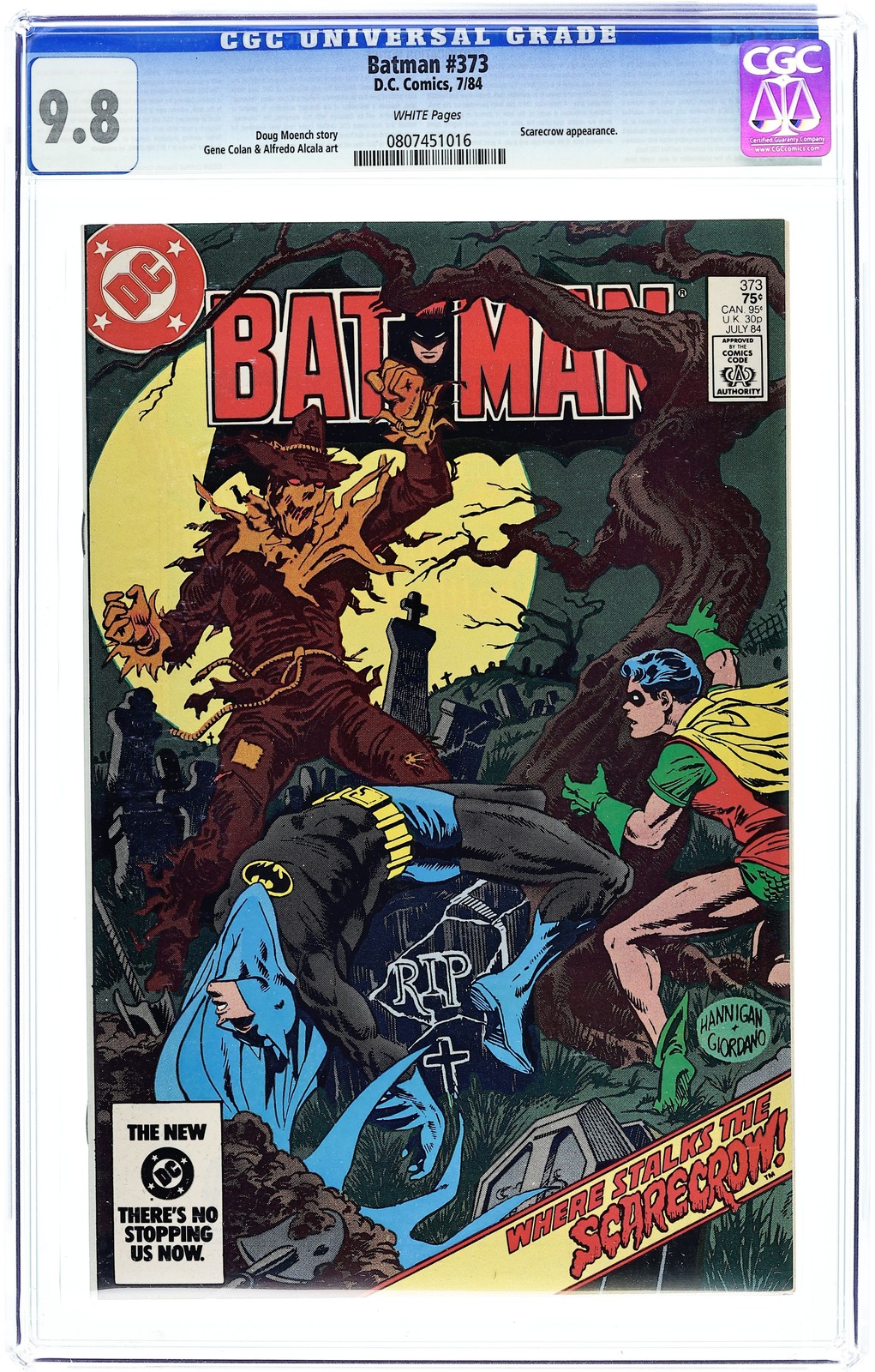 Batman #373 CGC 9.8 1984 0807451016