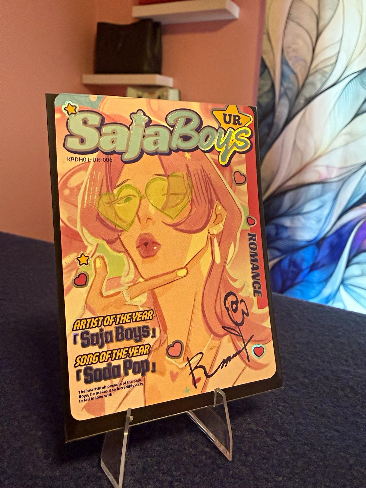 Kpop Demon Hunters SaJaBoys UR ROMANCE KPDH01-UR-006 Stamped Hard Signed 2024