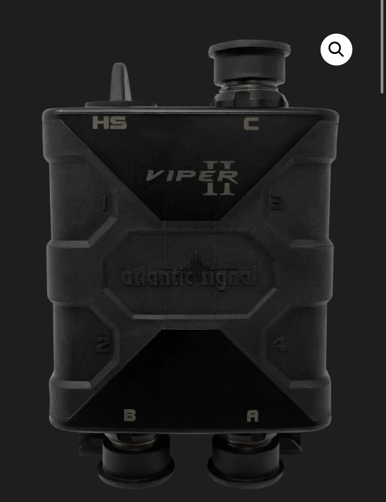 Atlantic Signal VIPER II PN PTT.VP2.5C Push To Talk Dual Radio Chat, Molle