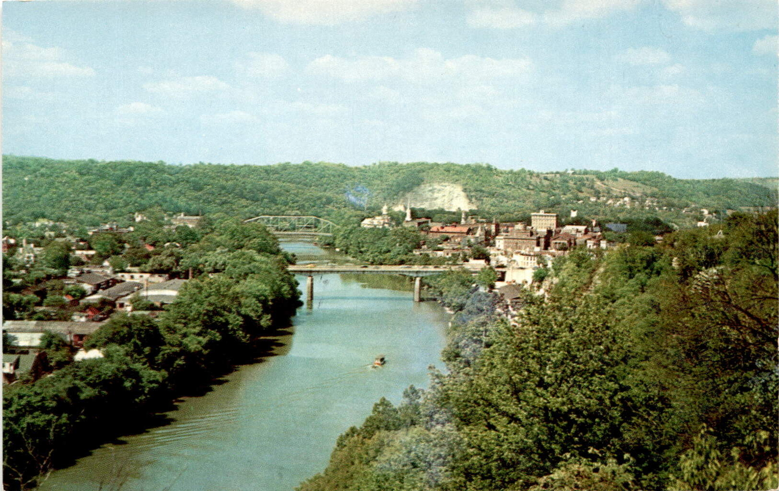 SCENIC VIEW, KENTUCKY RIVER, FRANKFORT, General James Wilkinson Postcard SCENIC VIEW, KENTUCKY RIVER, FRANKFORT, General James Wilkinson Postcard