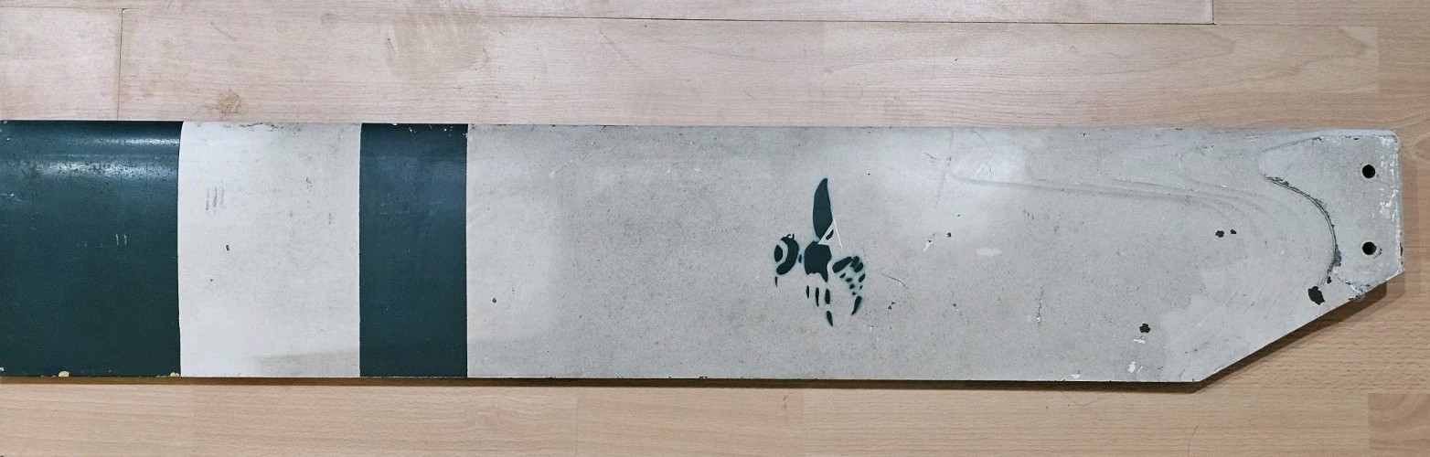 Bell Helicopter UH-1 Huey Tail Rotor Blade  Green Hornet Vietnam Era 1960's