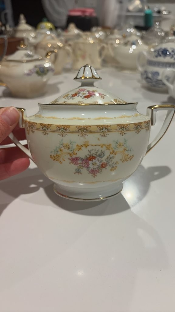 Vintage Morimura Brothers Sugar Bowl with Lid