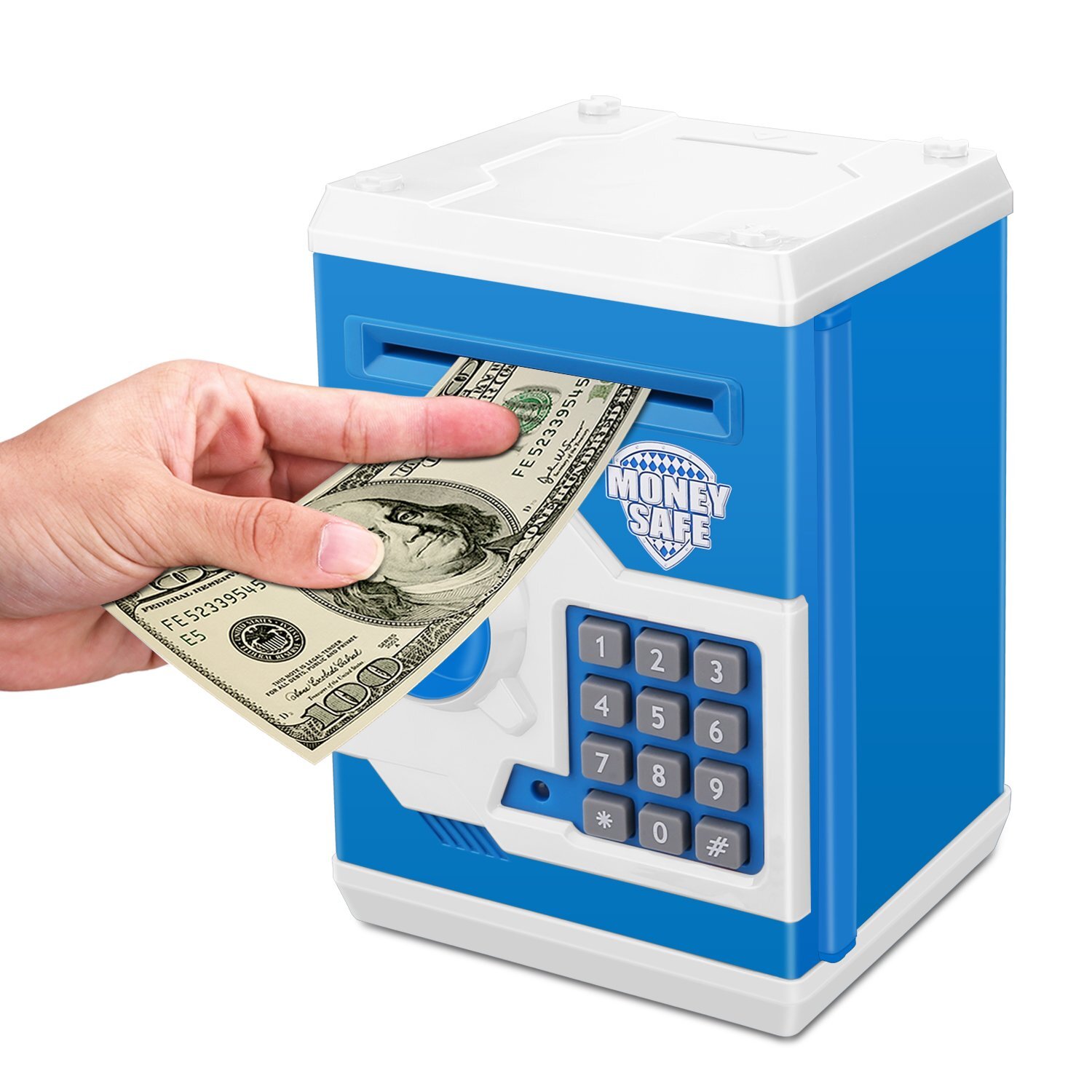 Mini cajero automático, alcancía, dinero en efectivo, monedas, banco para niños