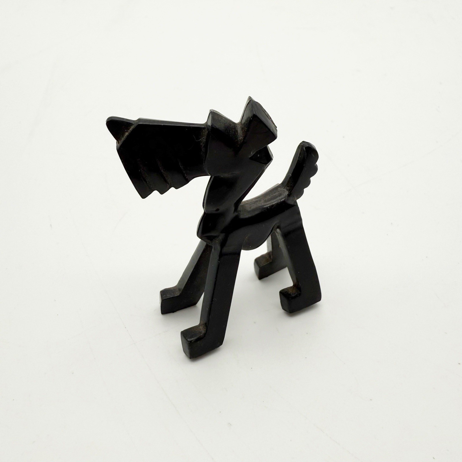 Nosco Don Manning Vintage Lucite Art Deco Miniature Scottish Terrier Black 1.75”